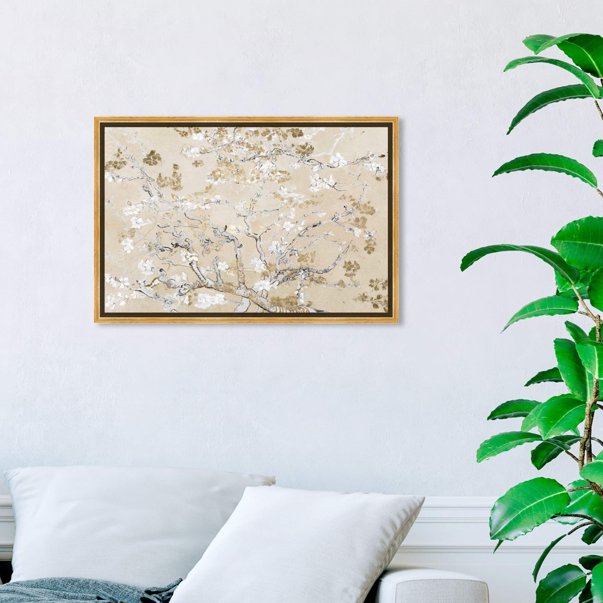 Oliver Gal Van Gogh in Golden Blossoms Inspiration Canvas